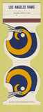 Matchbook Cover - Los Angeles Rams Football