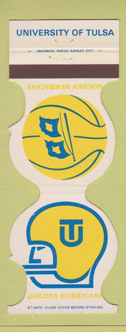Matchbook Cover - University Tulsa OK Golden Hurricanes 1976 football basketball