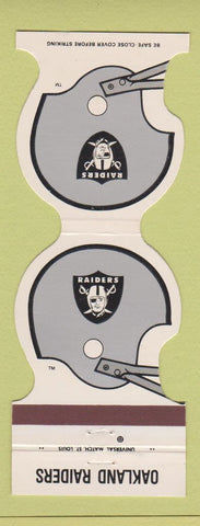 Matchbook Cover - Oakland Raiders Football 1982 ATD Credit Union