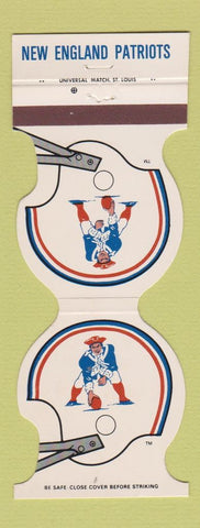 Matchbook Cover - New England Patriots Football 1982 Bank Gardner Winchendon MA