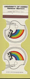 Matchbook Cover - University of Hawaii Rainbows football 1983 Liberty Bank