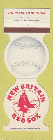 Matchbook Cover - New Britain Red Sox Baseball 1983 CT