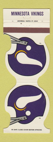 Matchbook Cover - Minnesota Vikings Football WEAR