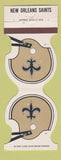 Matchbook Cover - New Orleans Saints Football Stadium Rest. College Station TX