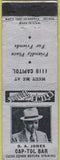 Matchbook Cover - DA Jones Captol Bar Houston TX WEAR