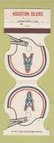 Matchbook Cover - Houston Oilers Football Stadium Restaurant College Station TX
