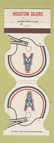 Matchbook Cover - Houston Oilers Football Stadium Restaurant College Station TX