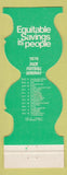 Matchbook Cover - Oregon Ducks Football 1976 Equitable Savings