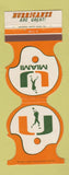 Matchbook Cover - Miami Hurricanes Football 1977 1978
