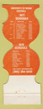 Matchbook Cover - Miami Hurricanes Football 1977 1978