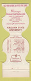 Matchbook Cover - Arizona State Sundevils Football 1977 Mexican Food Phoenix AZ
