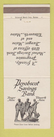 Matchbook Cover - Penobscot Savings Bank Ellsworth ME Bangor