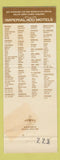 Matchbook Cover - Imperial 400 Motel Flagstaff AZ