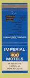 Matchbook Cover - Imperial 400 Motel Valdosta GA