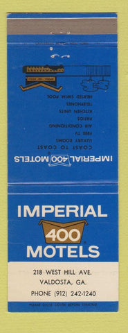 Matchbook Cover - Imperial 400 Motel Valdosta GA