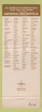 Matchbook Cover - Imperial 400 Motel Little Rock AR