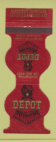 Matchbook Cover - Depot Restaurant South Miami FL
