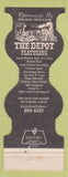 Matchbook Cover - Depot Restaurant South Miami FL