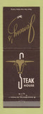 Matchbook Cover - Jonesy's Steak House restaurant Napa CA airport