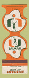Matchbook Cover - Miami Hurricanes Football 1978 University Savings