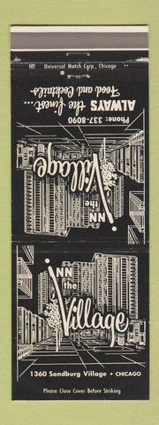 Matchbook Cover - Inn the Village Restaurant Chicago IL