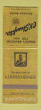 Matchbook Cover - Kuppenheimer Men's Clothes CK Slaughter Daytona Beach CA