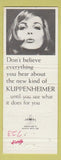 Matchbook Cover - Kuppenheimer Men's Clothes CK Slaughter Daytona Beach CA