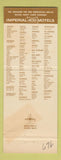 Matchbook Cover - Imperial 400 Motel Hutchinson KS WEAR