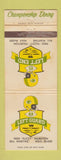 Matchbook Cover - Fuzzy Thurston Left Guard Menahsa Milwaukee WI WORN