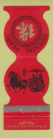 Matchbook Cover - Oriental Pearl New York City