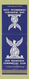 Matchbook Cover - San Francisco Commercial Club CA