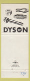 Matchbook Cover - Jos Dyson & Sons Fasteners Painesville OH