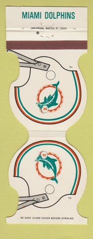 Matchbook Cover - Miami Dolphins Football