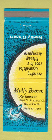 Matchbook Cover - Molly Brown Restaurant Miami FL