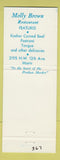 Matchbook Cover - Molly Brown Restaurant Miami FL