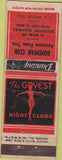 Matchbook Cover - Bohemian Club Aransas Pass TX girlie Advance WEAR