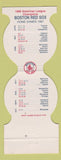 Matchbook Cover - Boston Red Sox Baseball 1987 Bank Adams MA