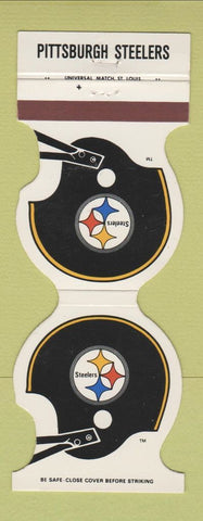 Matchbook Cover - Pittsburgh Steelers Football 1985 Geibel's Butler PA