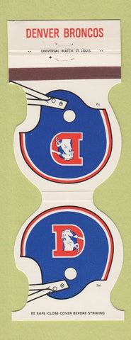 Matchbook Cover - Denver Broncos Football