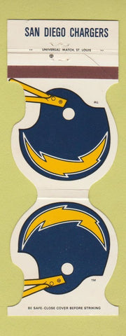 Matchbook Cover - San Diego Chargers Football 1982 Fastman's San Diego CA