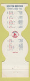 Matchbook Cover - Boston Red Sox Baseball 1986 Adams COOP Bank MA