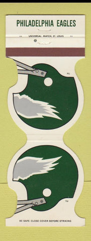 Matchbook Cover - Philadelphia Eagles Football 1982 Warwick Hotel PA