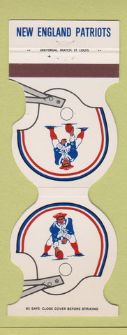 Matchbook Cover - New England Patriots Football 1980 Patterson Wylde Windeler