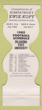 Matchbook Cover - Oklahoma State University Cowboys 1985 Kwik Kopy Tulsa OK