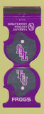 Matchbook Cover - TCU Horned Frogs Football 1976 Tarrant Savings WEAR