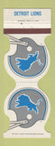 Matchbook Cover - Detroit Lions Football 1985 Overnite Trucking