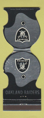 Matchbook Cover - Oakland Raiders Football 1974 schedule Yellow Pages WEAR
