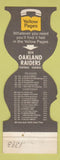 Matchbook Cover - Oakland Raiders Football 1974 schedule Yellow Pages WEAR