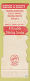Matchbook Cover - Bish Thompson's Restaurant Bethesda MD Jewelite