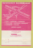 Matchbook Cover - Sunvalley Bambrugge Belgium? Girlie 40 Strike